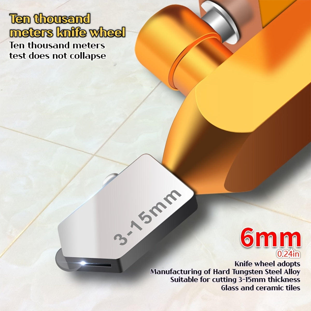 2-in-1 Diamond Tile Cutter and Breaker Pliers Set Stainless Steel Blades Ceramic Glass