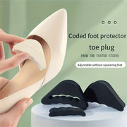 Women's EVA Foam Toe Inserts Adjustable Forefoot Cushions Beige