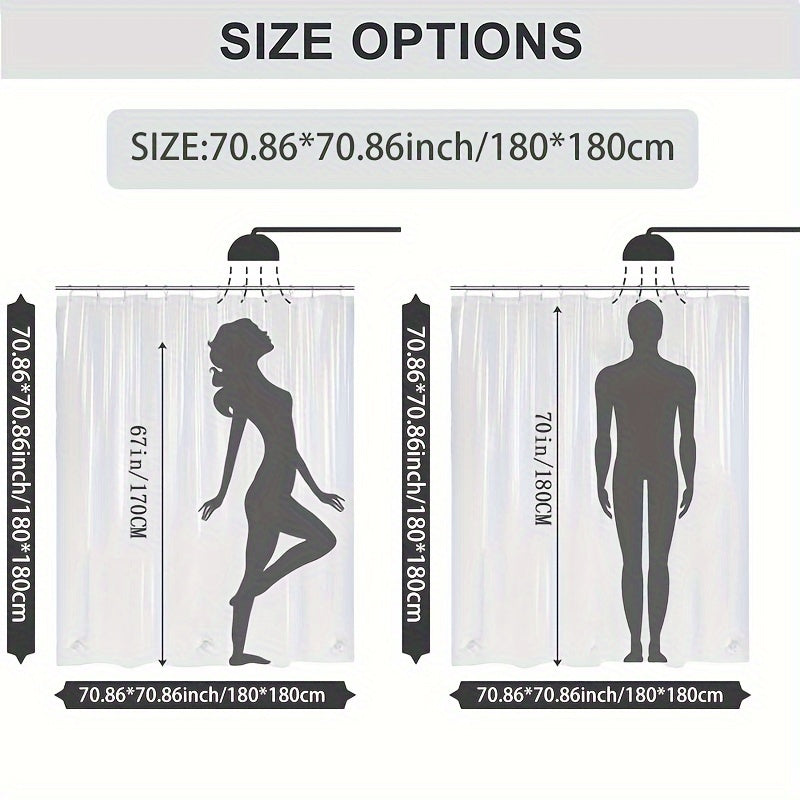 Rojdestvo qor odamli dush pardasi to'plami, vannaga mato, hojatxona qopqog'i va gilam, polyester, suv o'tkazmaydigan