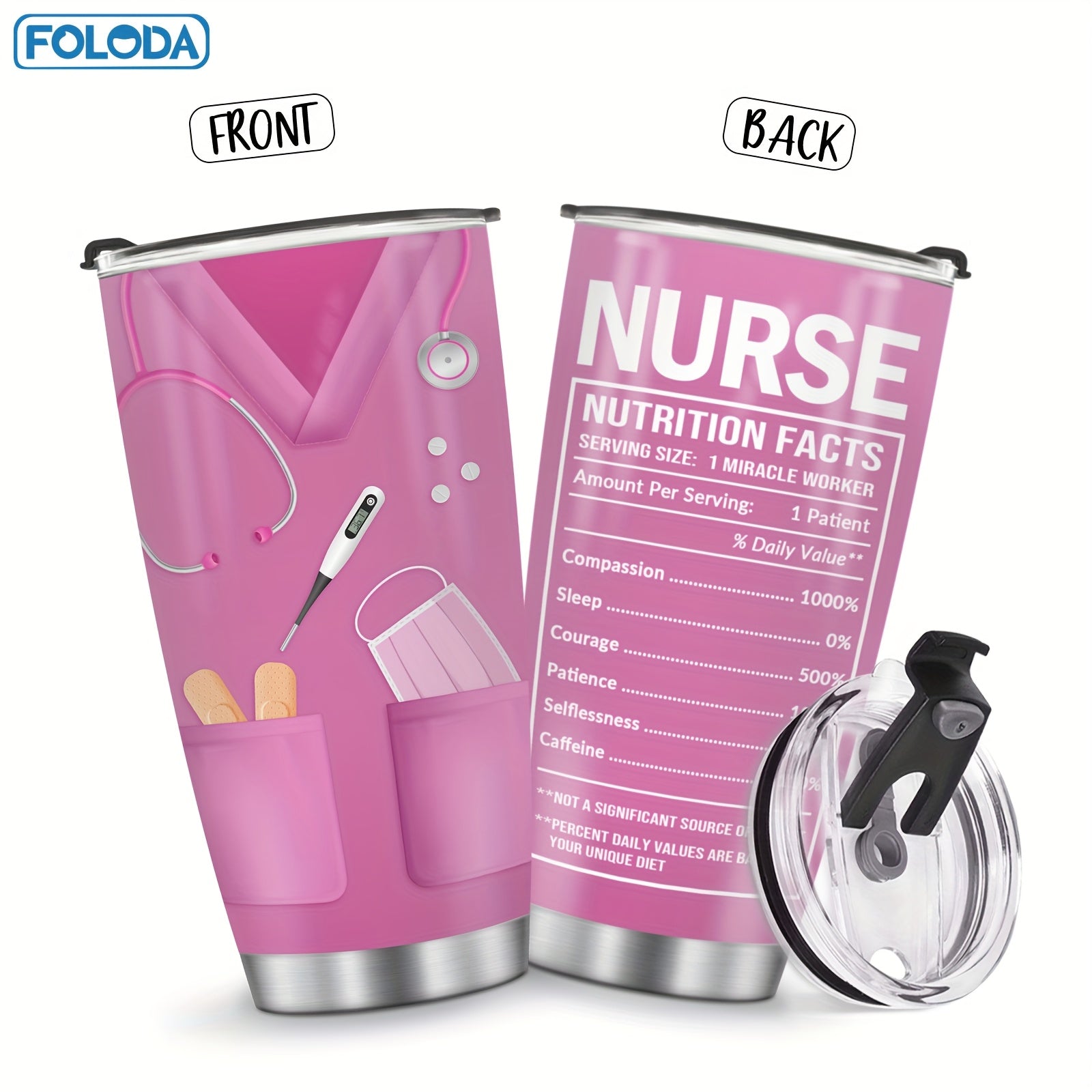 20oz Insulated Stainless Steel Tumbler with Lid for Hot Cold Drinks Travel Outdoor