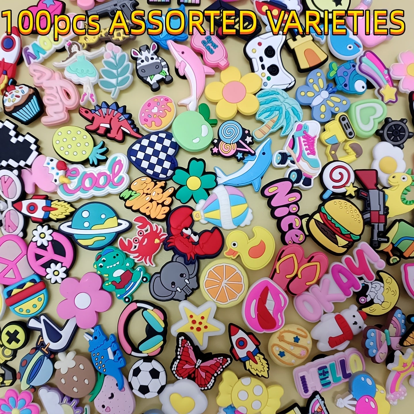 Decorative Shoe Accessories for Women Men Sizes 30 50 100 200 Beach Bag DIY