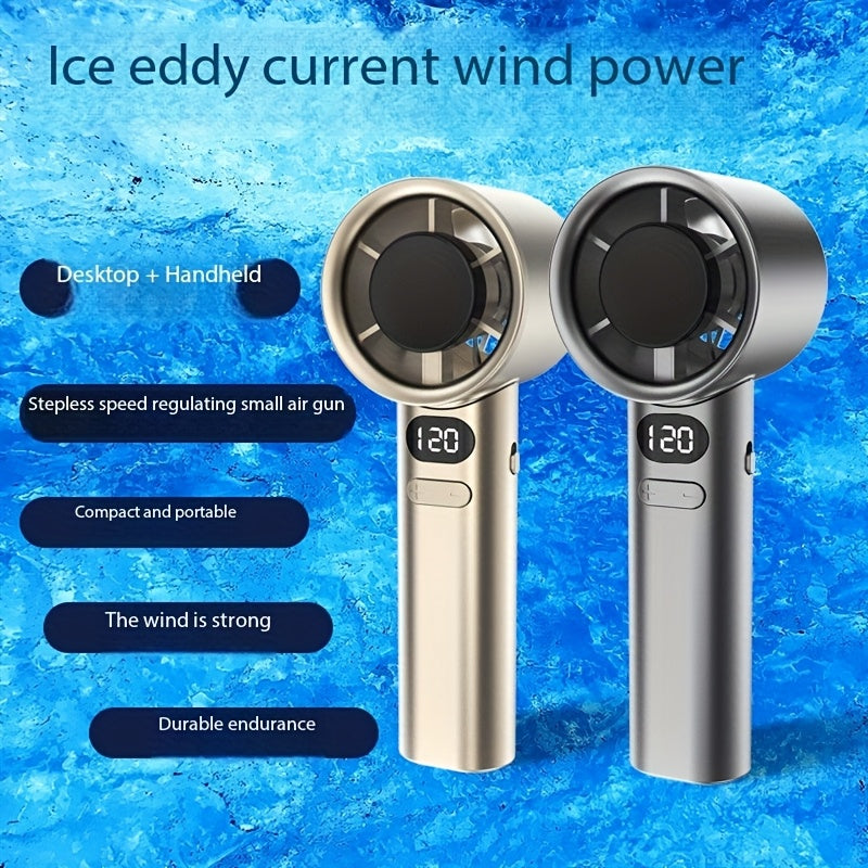 Portable Mini Fan with 120-Speed Adjustable Airflow Compact Lightweight Quiet Desk Fan