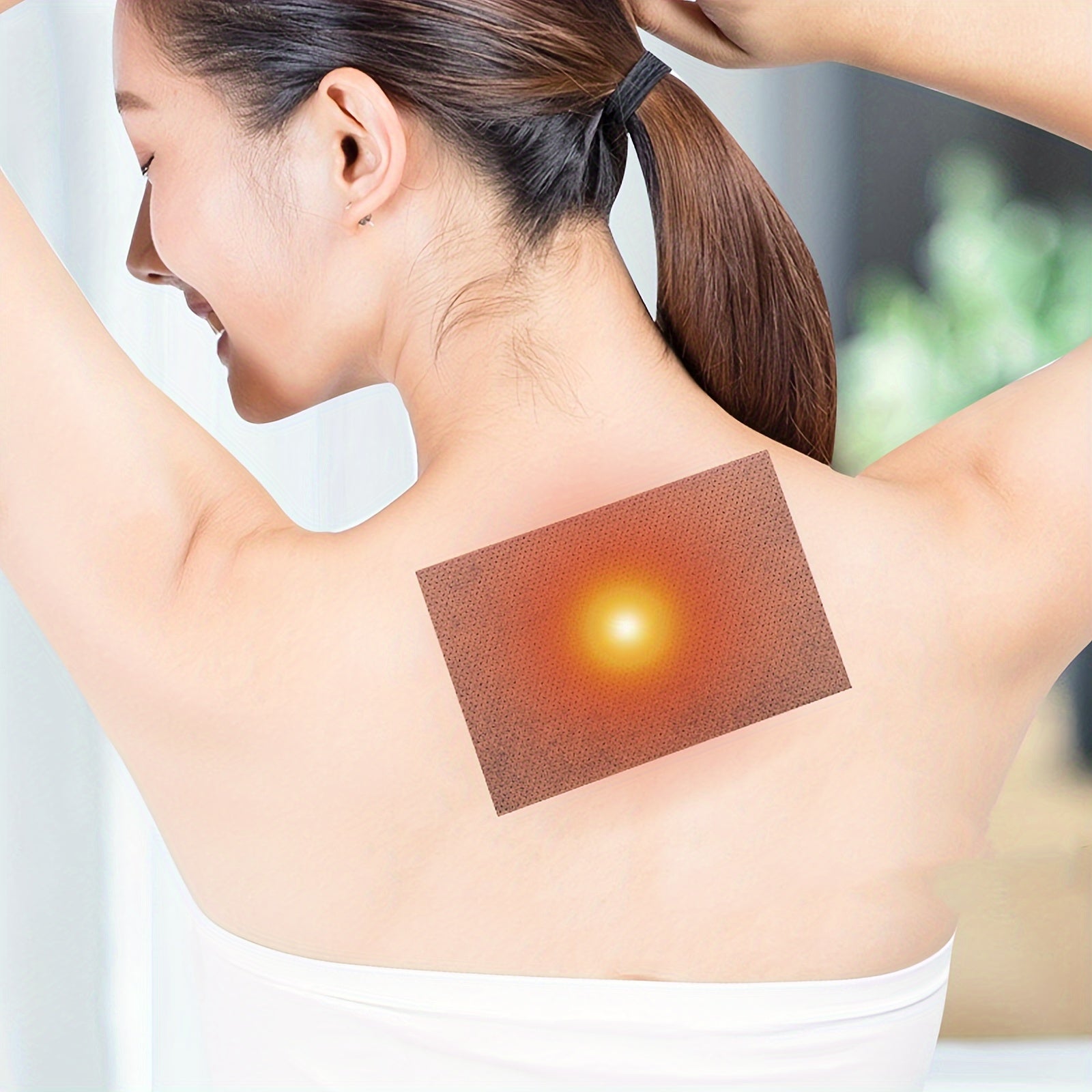 50 Pack Ginger Warm Heat Patches for Shoulder Neck Waist Abdomen Heat Therapy