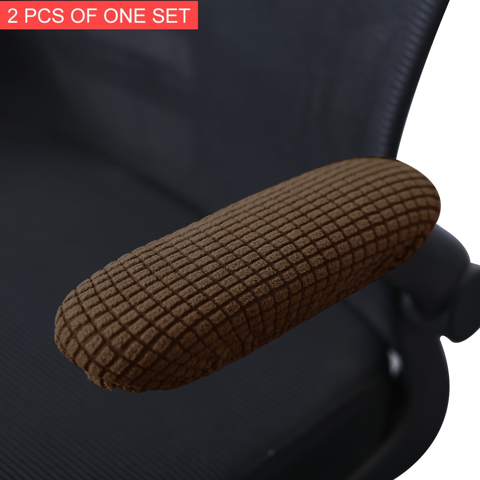 2-Pack Stretchable Polar Fleece Armchair Slipcovers Elastic Band Machine Washable