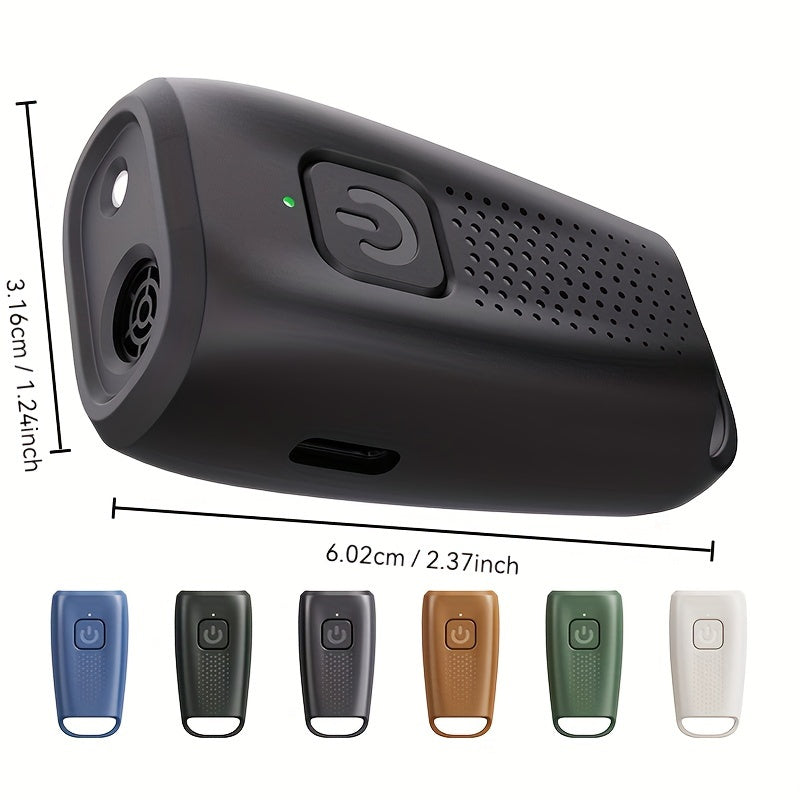 Portable USB Rechargeable Dog Repeller with Soundwave Technology and LED Light for Training and Anti-Barking
