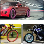 16 piezas de tapas de válvula de neumático fluorescentes para coche, accesorios de neón que iluminan tu vehículo