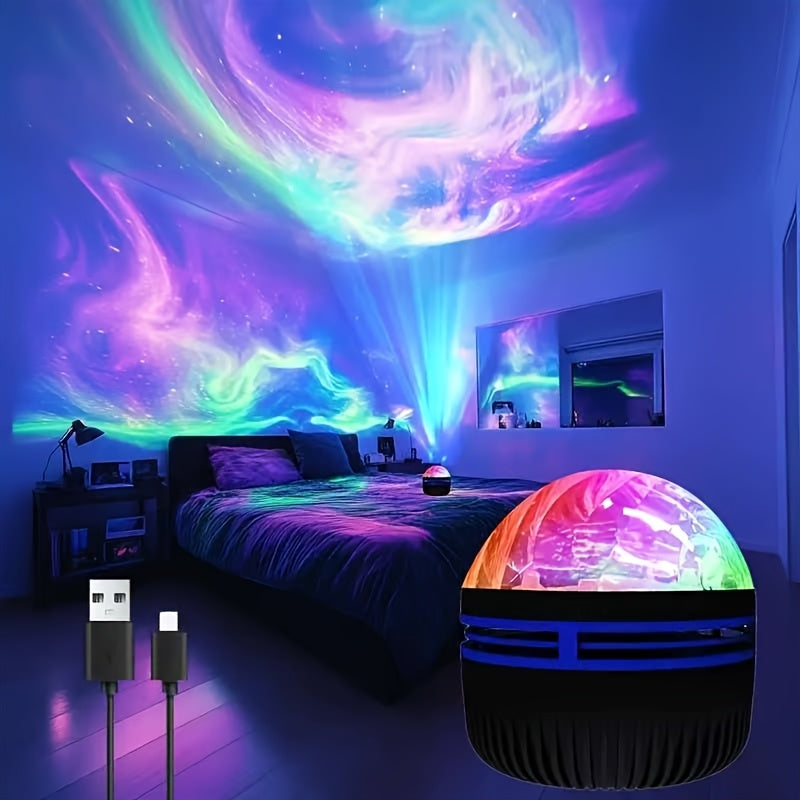 Aurora Projection Lamp with Remote Control for Bedroom Living Room Party Decoration