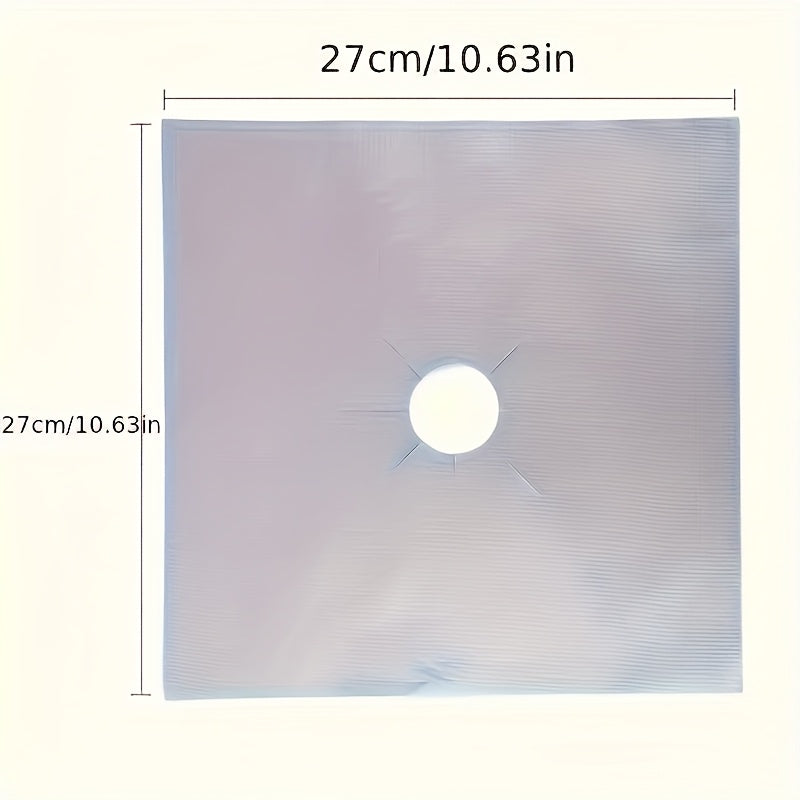 Set of 4 Reusable Gas Range Burner Protector Pads Extra Thick for Easy Cleaning