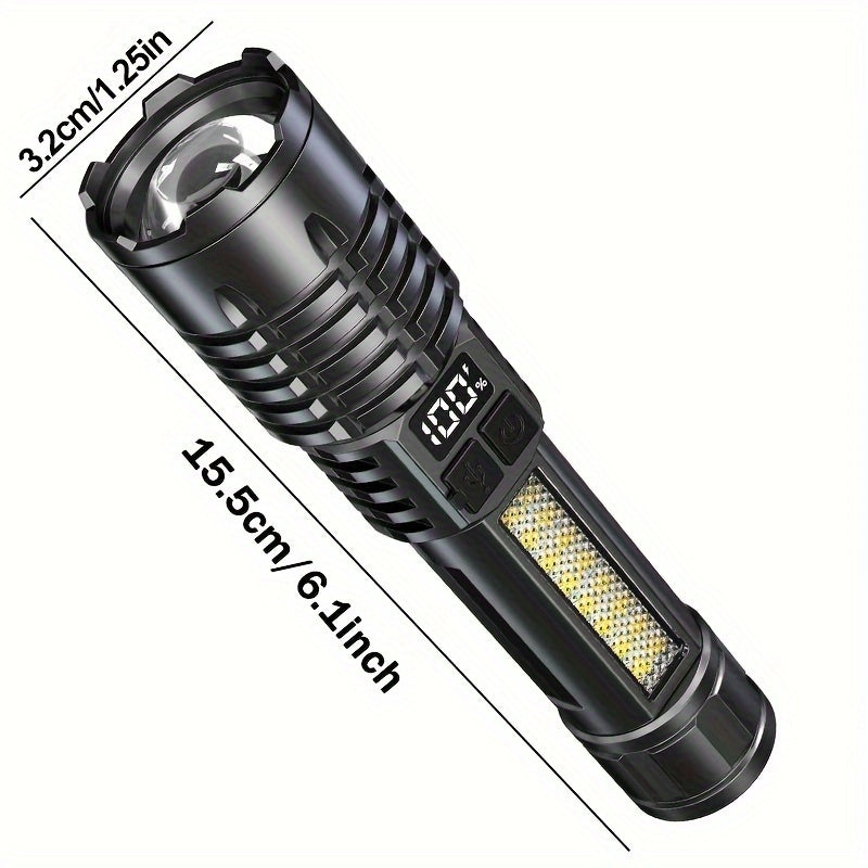 800mAh USB qayta zaryadlanadigan LED chiroq, sozlanadigan diqqat bilan, lager va favqulodda vaziyatlar uchun