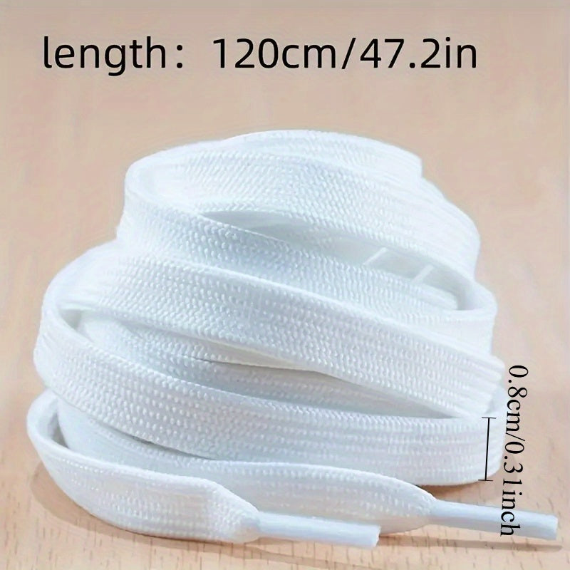 10 Pcs Polyester Shoelaces 119.89 Cm Double Layer Durable Sports Shoes Accessories