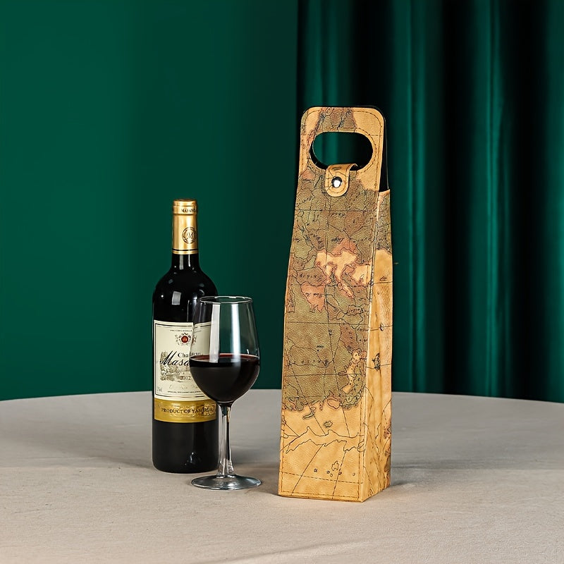 Luxury Felt Wine Carrier Bag Vegan-Friendly Festive Giftable