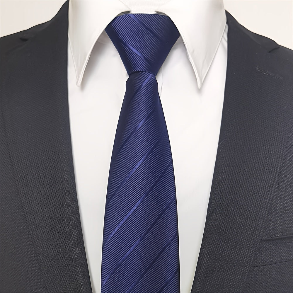Men's Wedding Tie Zipper Design Business Formal Accessory
