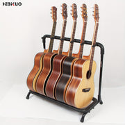 Guitar Display Stand 5-Slot Rack for Acoustic Guitars Iron Rust-Resistant Non-Slip