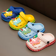 Kids' Dinosaur Clogs - Breathable Non-Slip Quick-Dry EVA Shoes for Boys and Girls
