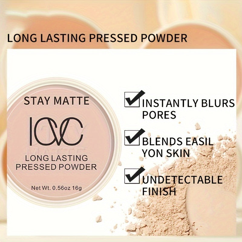 Long-Lasting Pressed Powder for Women Oil Control Waterproof Sweatproof 30g