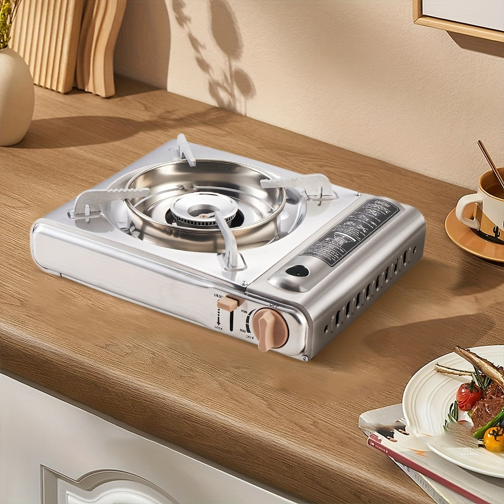 Estufa de gas portátil para acampar, olla caliente multifuncional, estufa de butano, perfecta para picnics