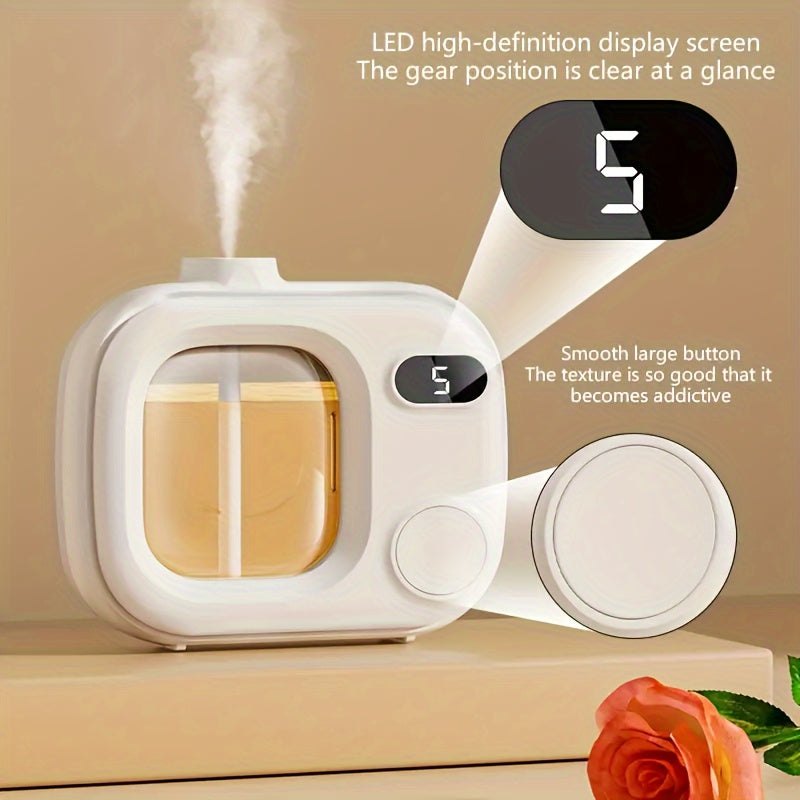 Ultrasonic Aromatherapy Humidifier Set with Essential Oil Diffuser Digital Timer Plastic
