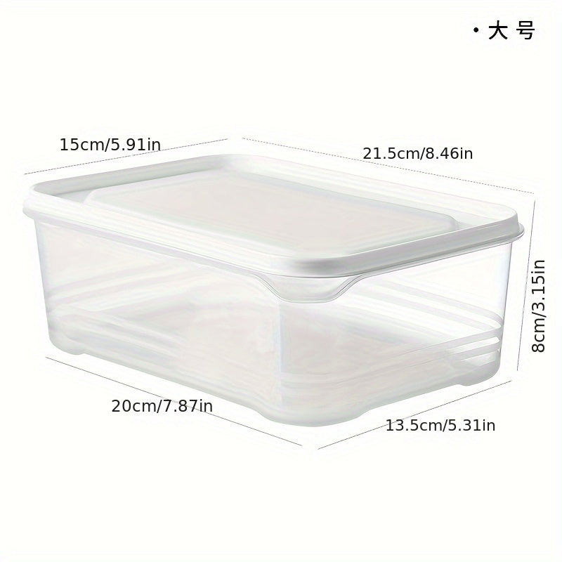 Clear Food Storage Containers Set with Locking Lids for Refrigerator Fruits Vegetables