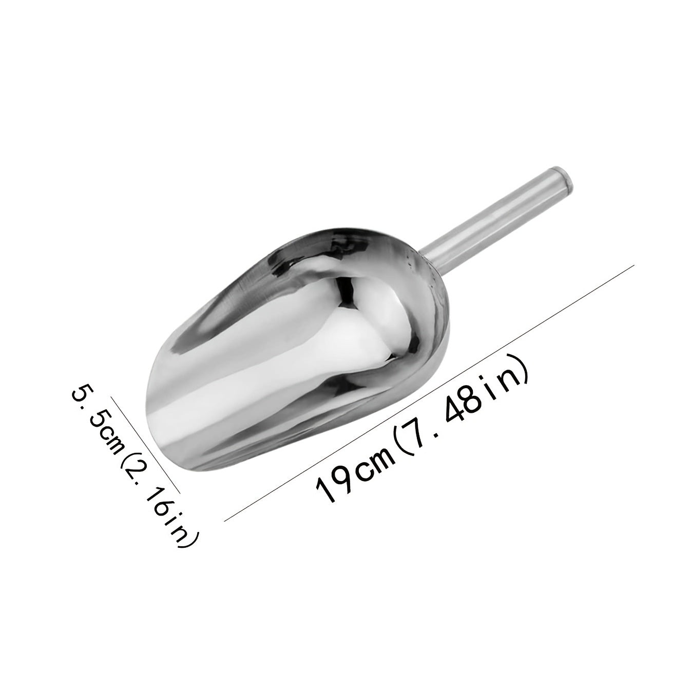 Stainless Steel Ice Scoop for Kitchen Utility, Ice, Coffee, Flour, Candy