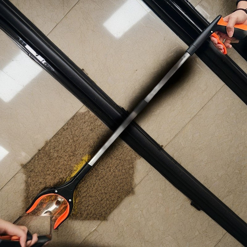 Yorqin Aluminum Alloy axlatni ushlash uchun uzoq tutqich va naqshli dizayni bilan