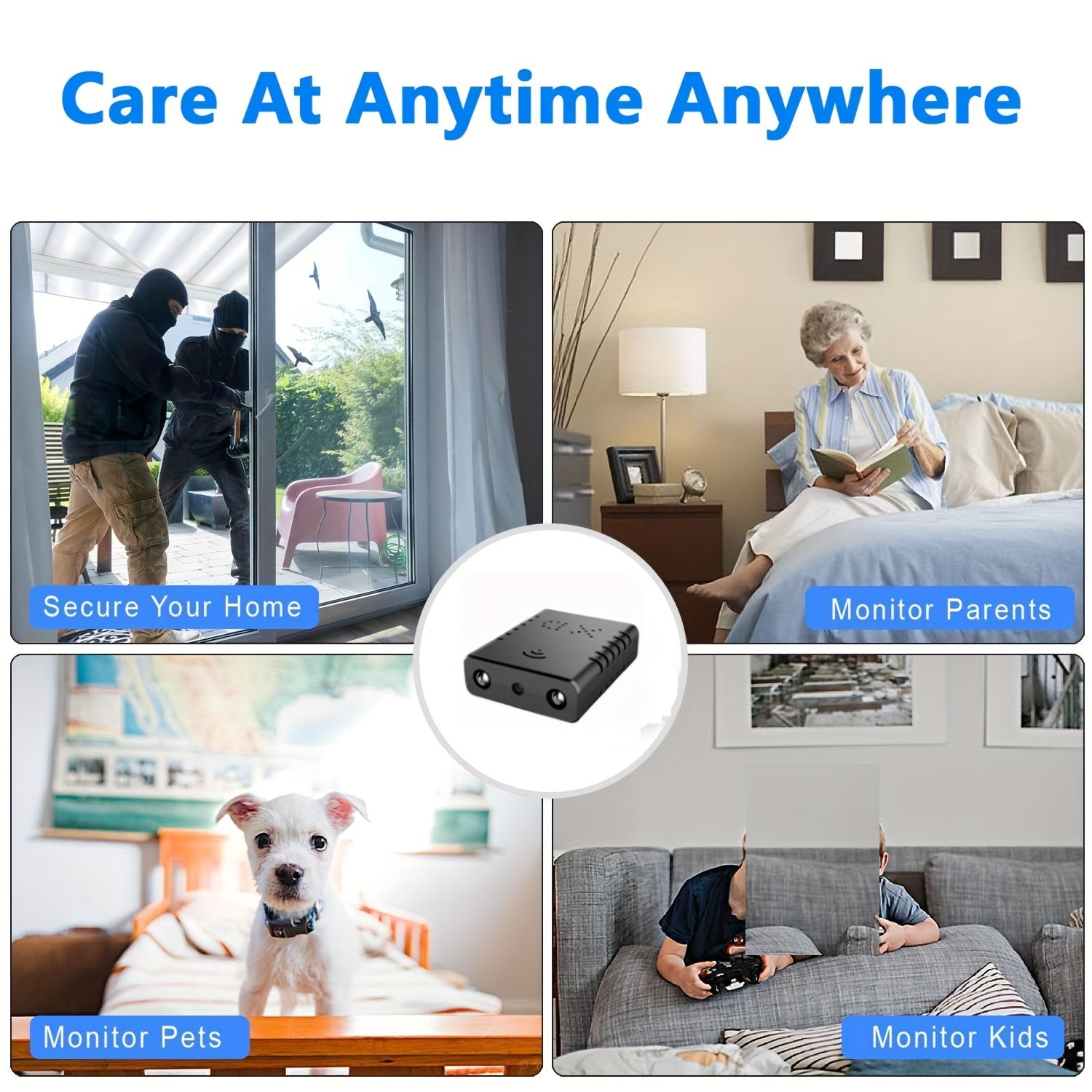 Mini WiFi Security Camera Night Vision Motion Detection 480P Wireless IP Cam