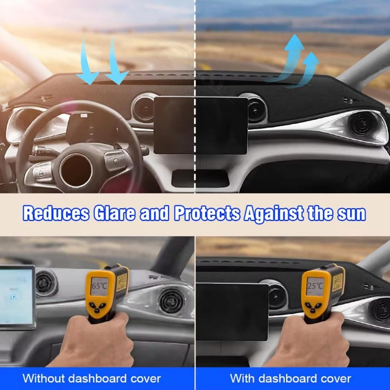 Car Dash Cover Mat Non-Slip Interior Dashboard Protector for Vehicles