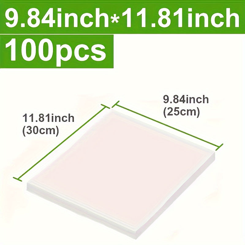 100pcs Food Storage Vacuum Sealing Bags Reusable Airtight Organizer