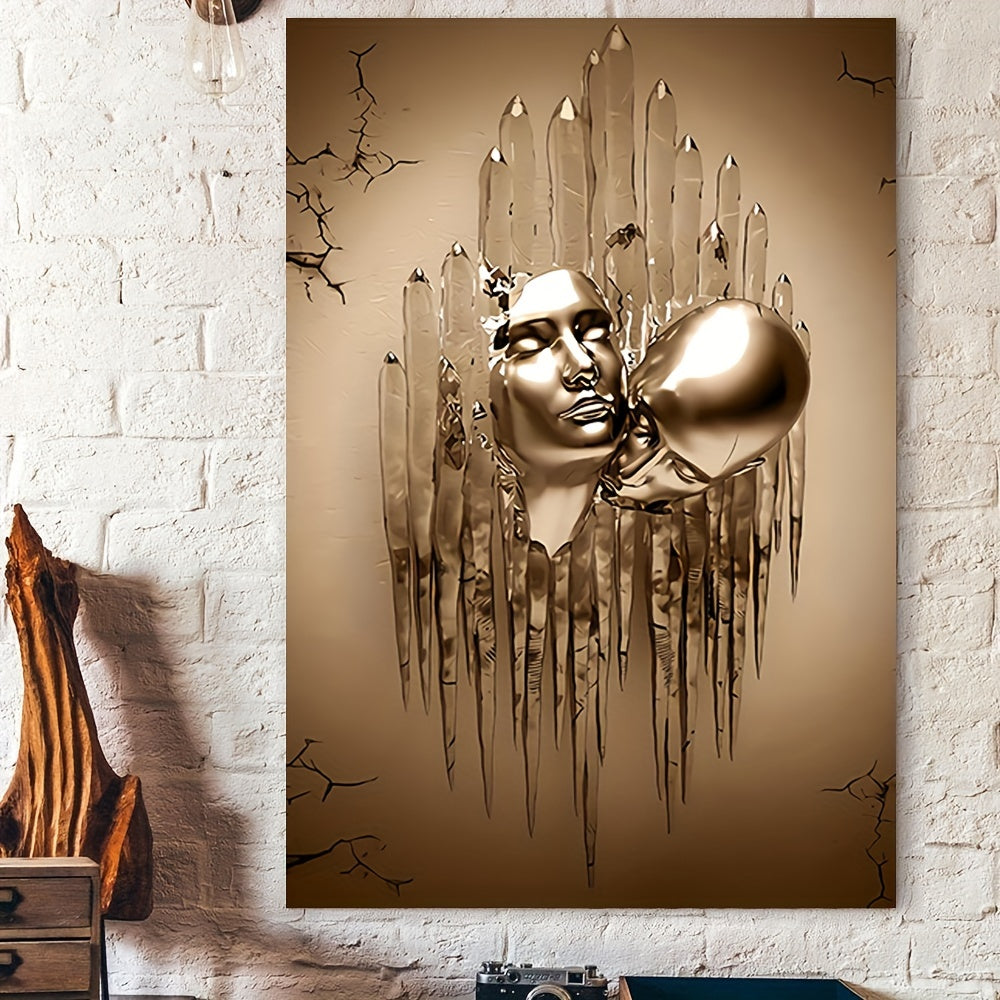 Abstract Canvas Wall Art of Love Couples Kissing 40x60cm or 50x75cm Home Decor