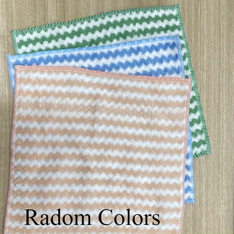 Set of 10 Coral Velvet Kitchen Towels, Highly Absorbent, Lint-Free