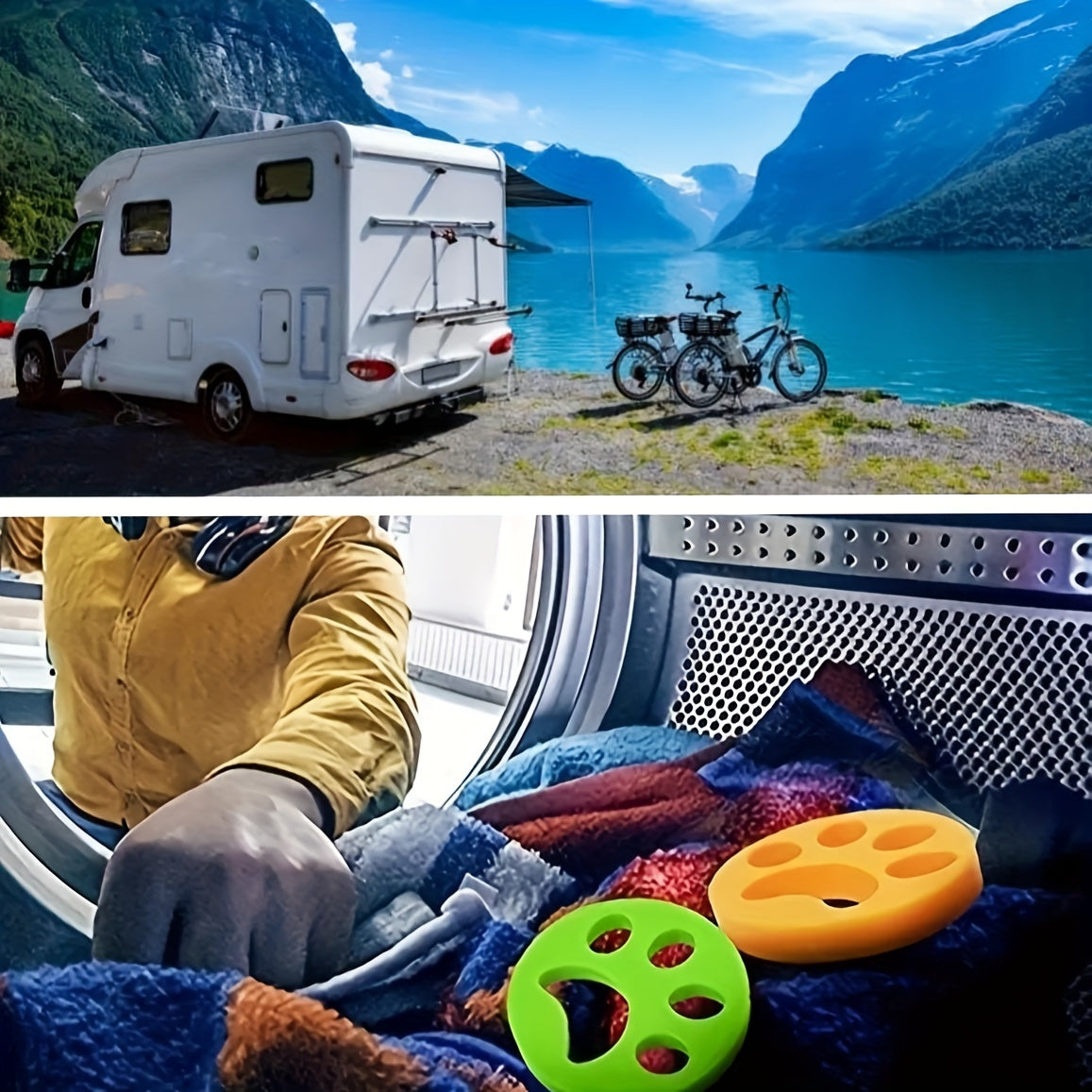 Set de 2 cepillos de silicona para eliminar pelo para mascotas y ropa, lavables, recogecerillos de polvo