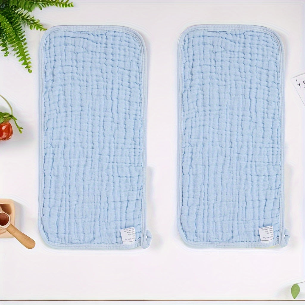 6 Pack Muslin Baby Burp Cloths Large Absorbent Cotton Bibs Gender Neutral