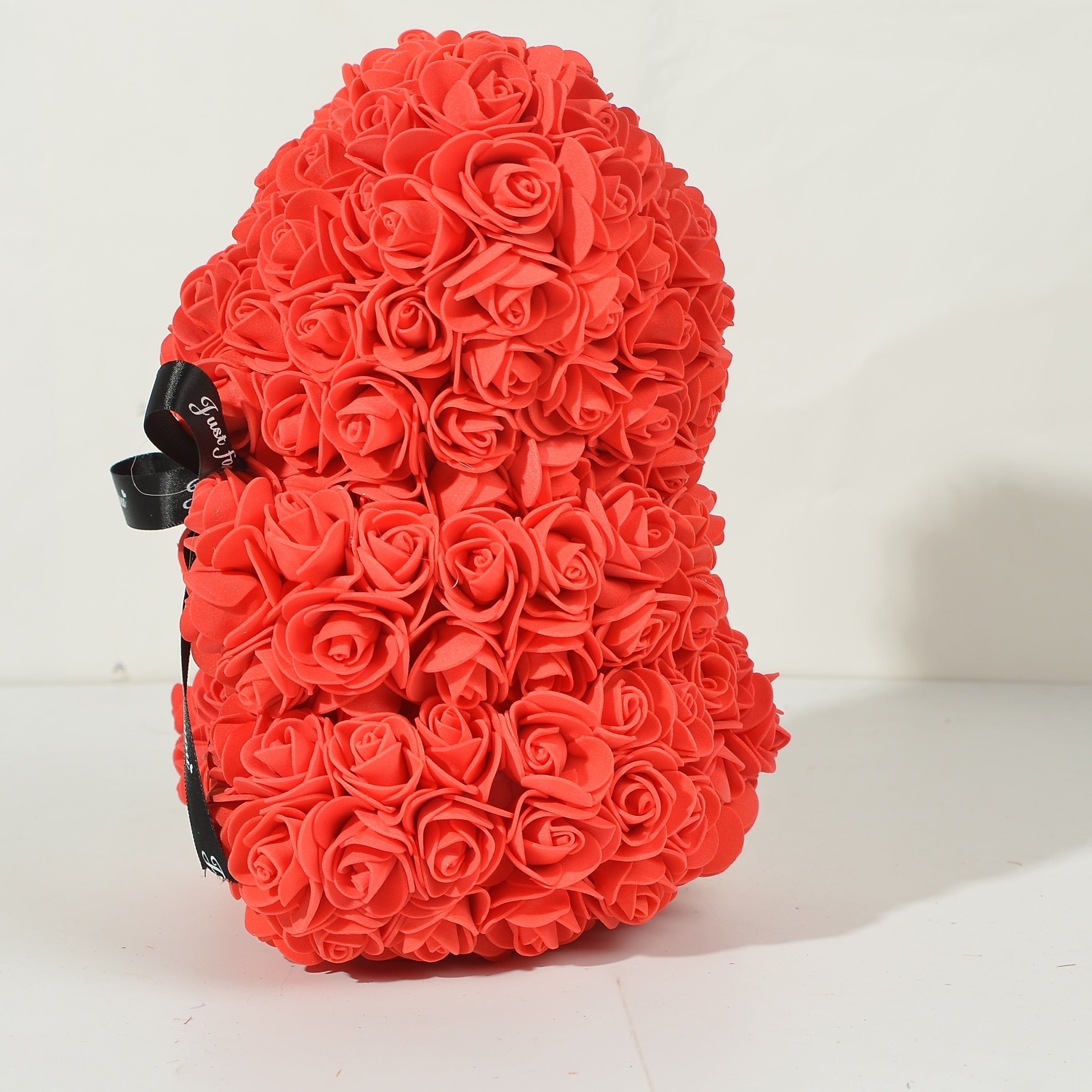 Foam Flower Rose Bear Gift for Valentine's Day Mother's Day Weddings Anniversary 17x23cm