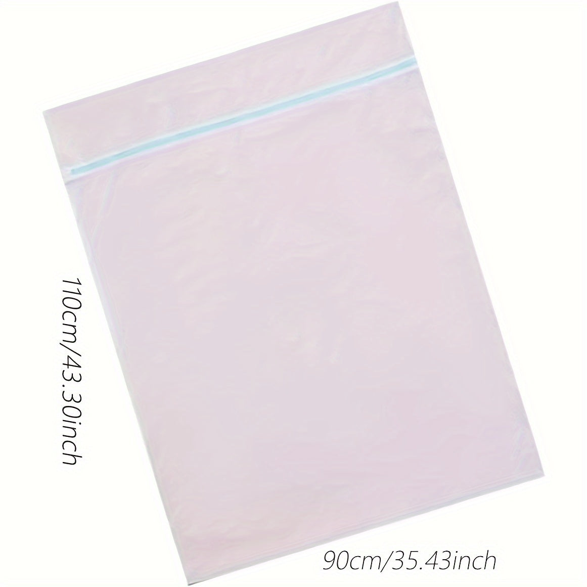 Large Polyester Mesh Laundry Bag 90x110cm Zipper Storage for Clothing and Bedding