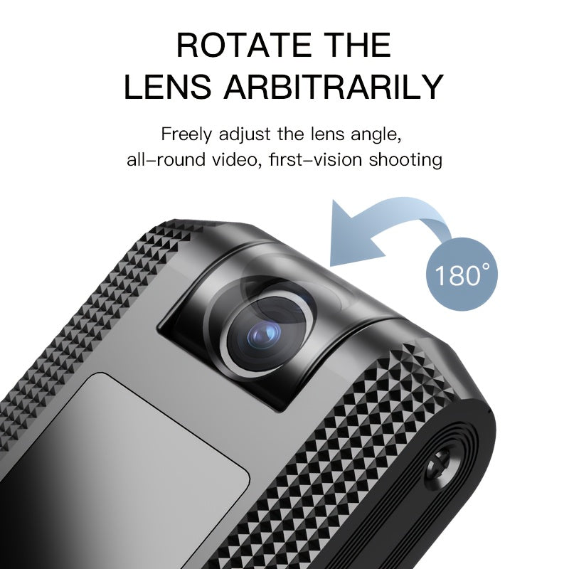 Black Digital Video Camera 1080P Full HD Night Vision with Audio and TF Slot