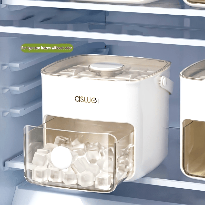 Hacedor de cubitos de hielo con 48 celdas, plástico de grado alimentario, libre de silicona, para almacenamiento en congelador