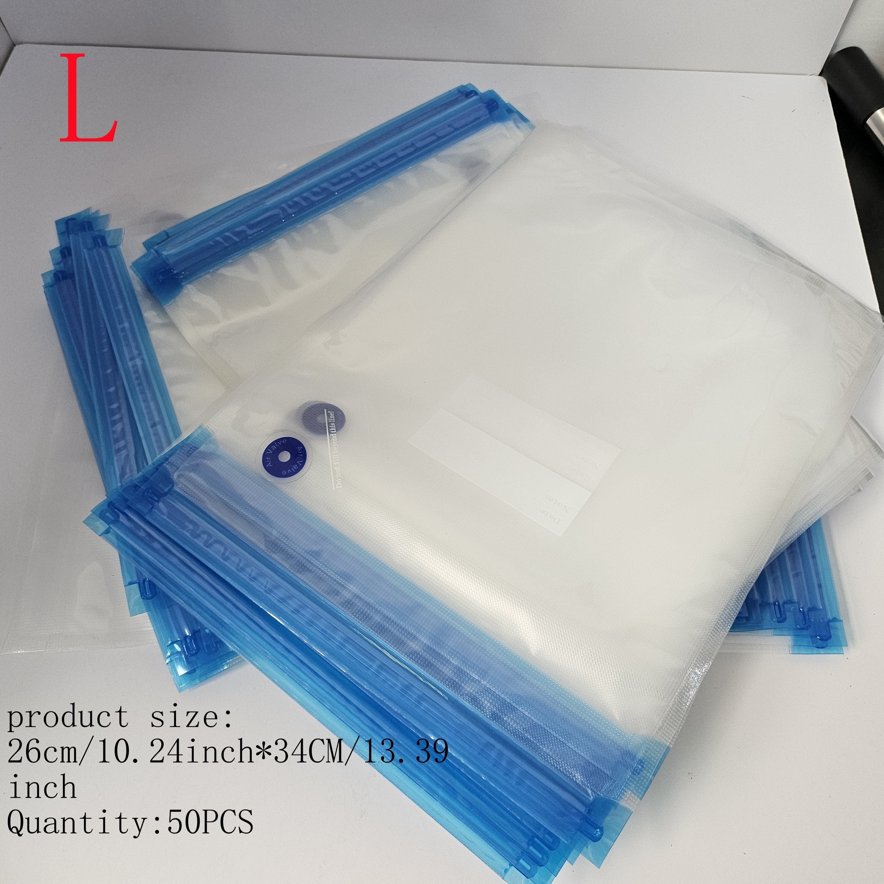 Многоразовые пакеты для хранения продуктов, набор из 50 штук с застежкой-молнией, размеры 3-в-1 для подготовки еды и организации кухни