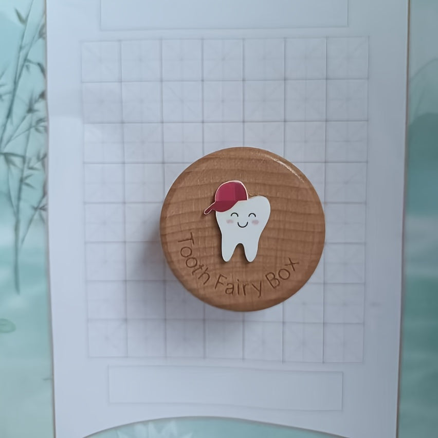 Wooden Tooth Fairy Box for Kids with Engraving Sake Keeper Nursery Decor