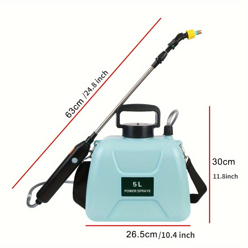 5L Elektrik Ruchkasi bilan qayta to'ldiriladigan litiy batareya va purkagichlar bog'ni sug'orish va zararkunandalarga qarshi kurash uchun