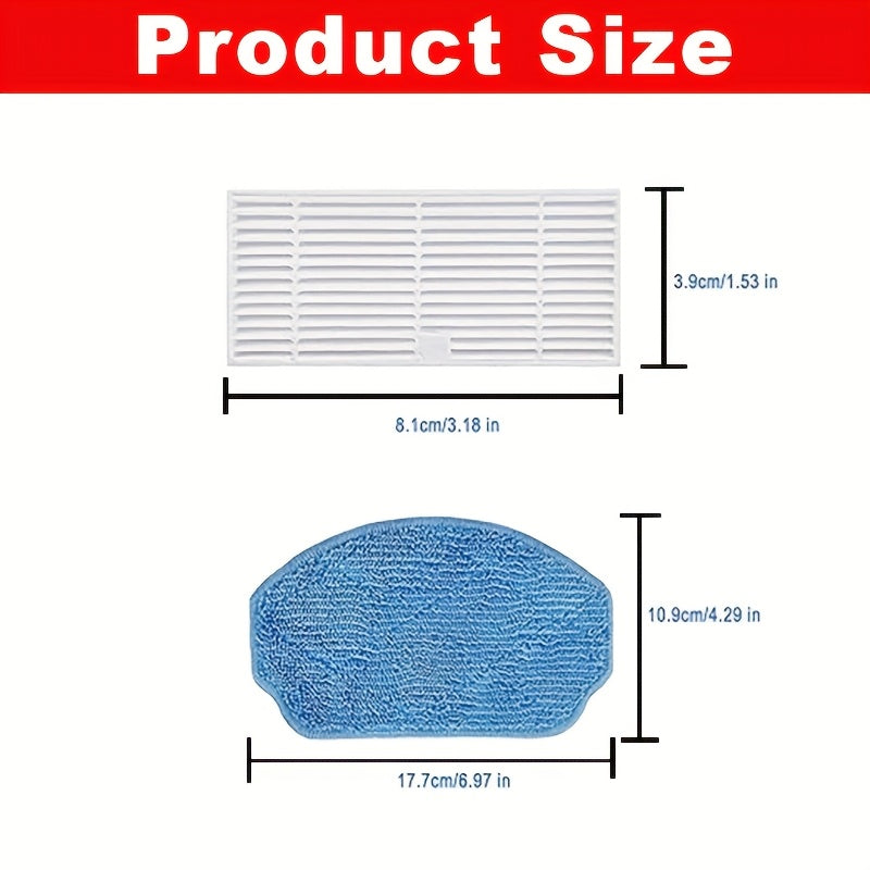 Turli modellarga, jumladan MAMNV BR150/BR151 va MANVINS G20 uchun robot tozalovchi aksessuarlar to'plamlari.