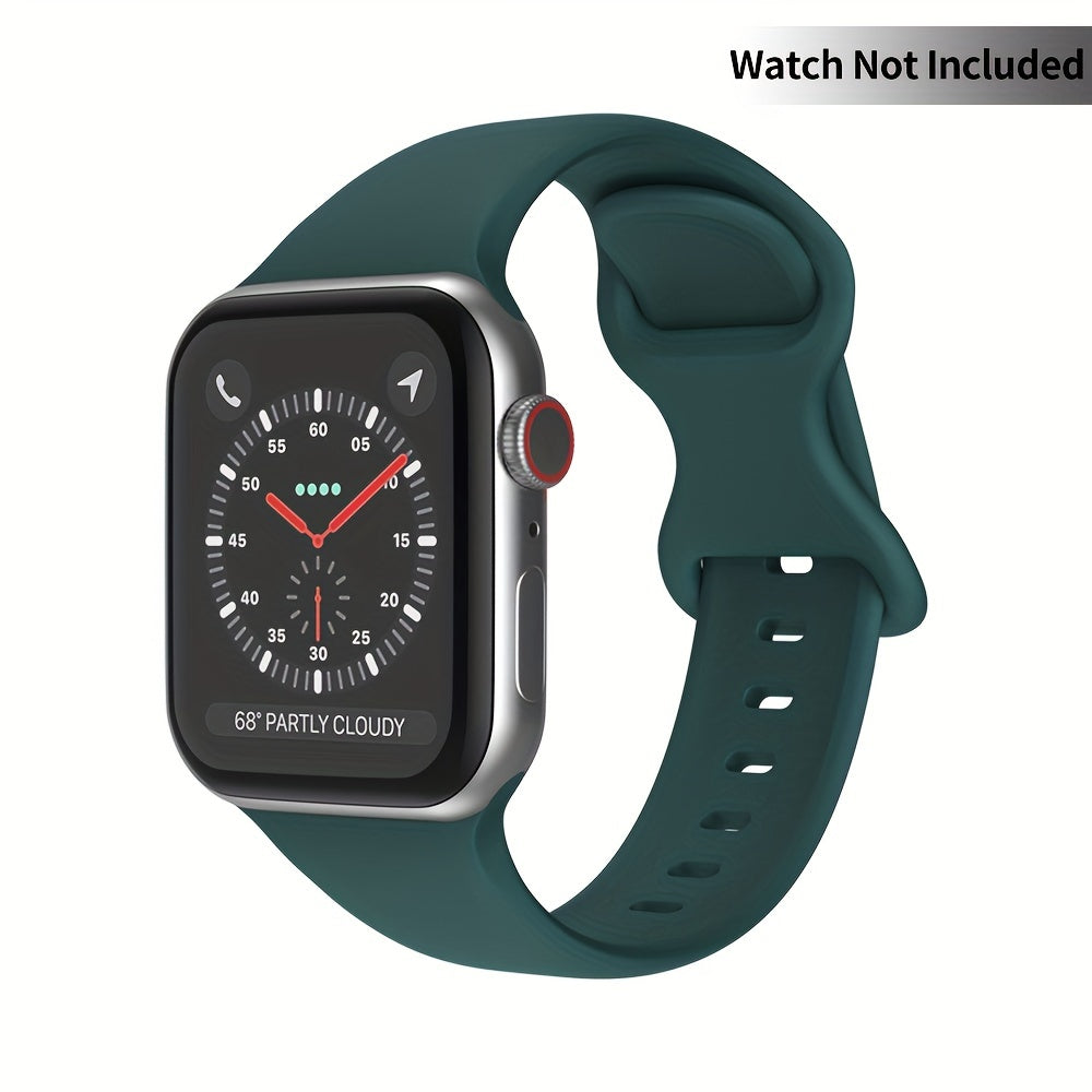 Waterproof Silicone Watch Strap with Buckle for 38/40/41mm and 42/44/45/49mm Apple Watch Compatible with Series 1-9 and Ultra Sports Replacement Band for Men Women