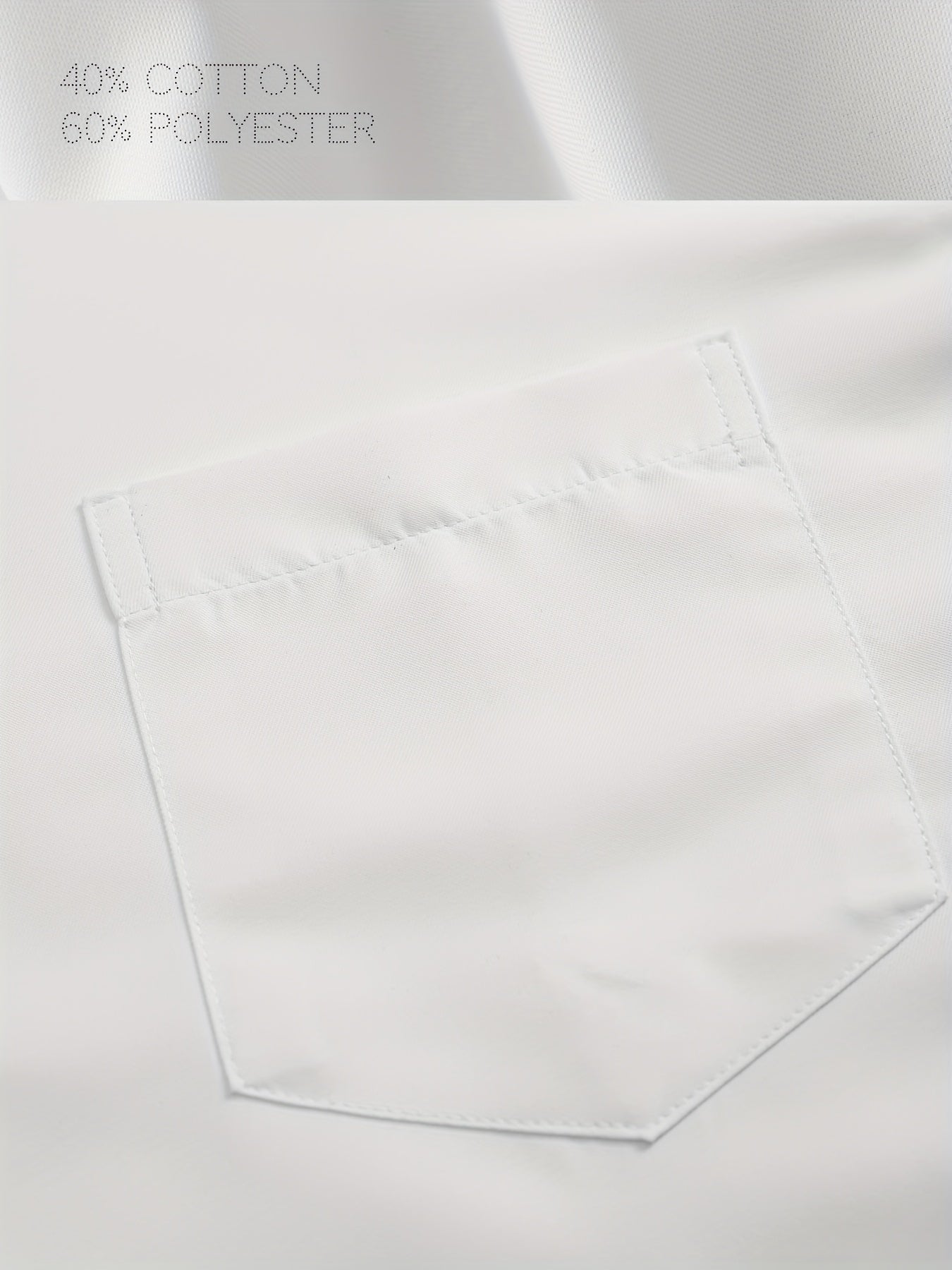 CAPUTO Erkaklar uchun Katta O'lchamdagi Rasmiy Ko'ylak - Bir Rangli, Uzoq Yengli, Qiyshaymasdan Biznes Tugmachali Ko'ylak, Yengil Yaka bilan