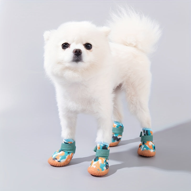 Dog Shoes for Small Dogs Breathable Non-Slip Dirt-Resistant Elastic All-Season