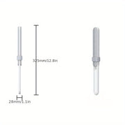 White Dual-Sided Static Lint and Pet Hair Remover Brush for Clothes and Furniture