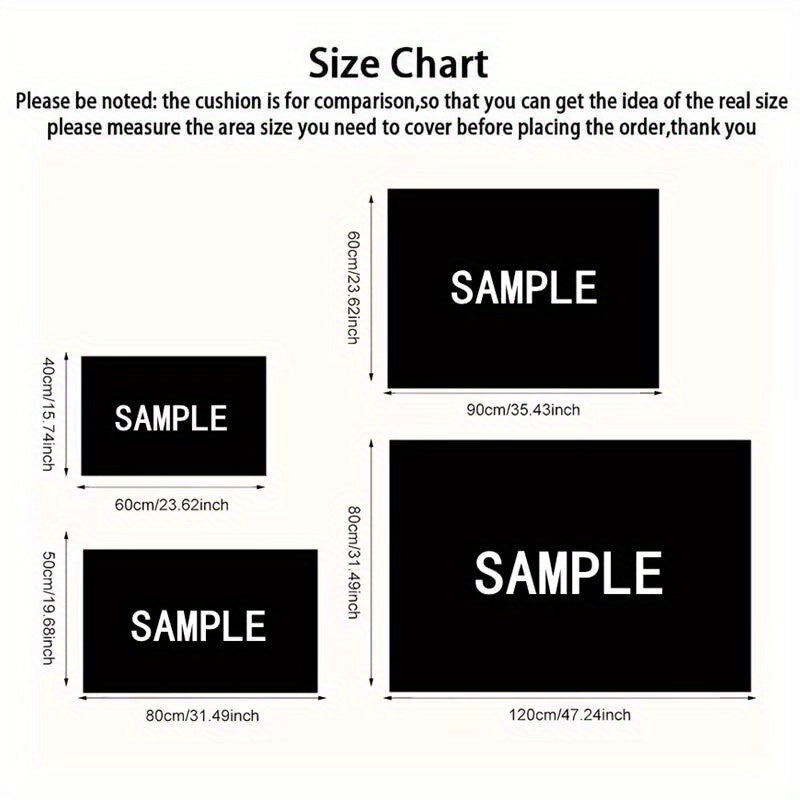 Valentine's Day Welcome Doormat Non-Slip Polyester Flannel Entryway Rug