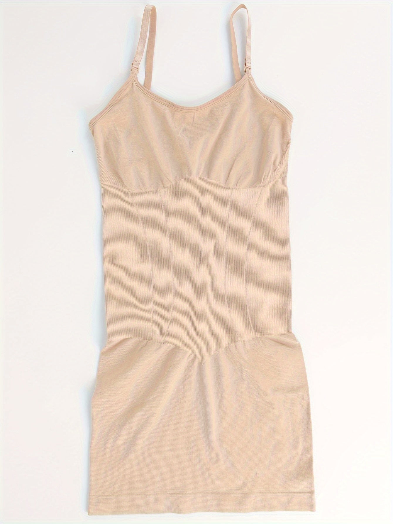 Women's Body Shaper Dress Tummy Control Non-Slip Spaghetti Straps Solid Color