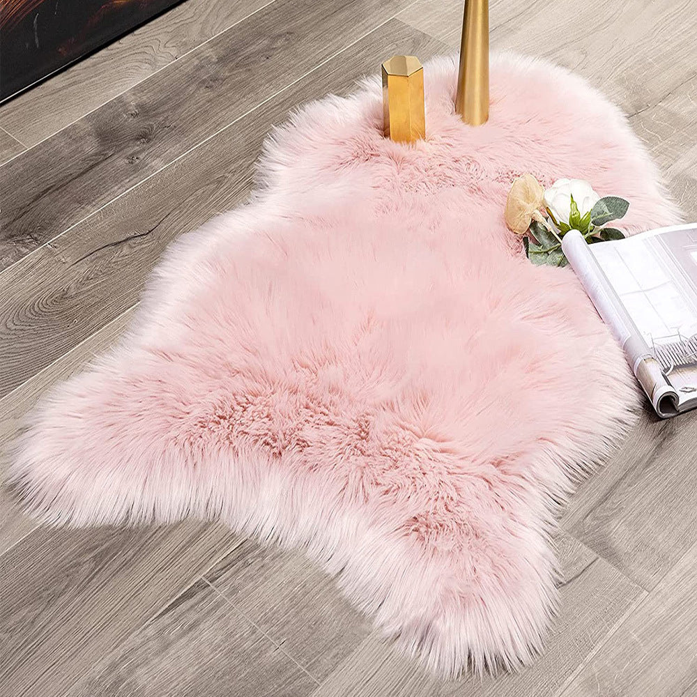 Alfombra de pelo sintético suave y acogedora con estampado de animales para sala de estar, dormitorio y sofá