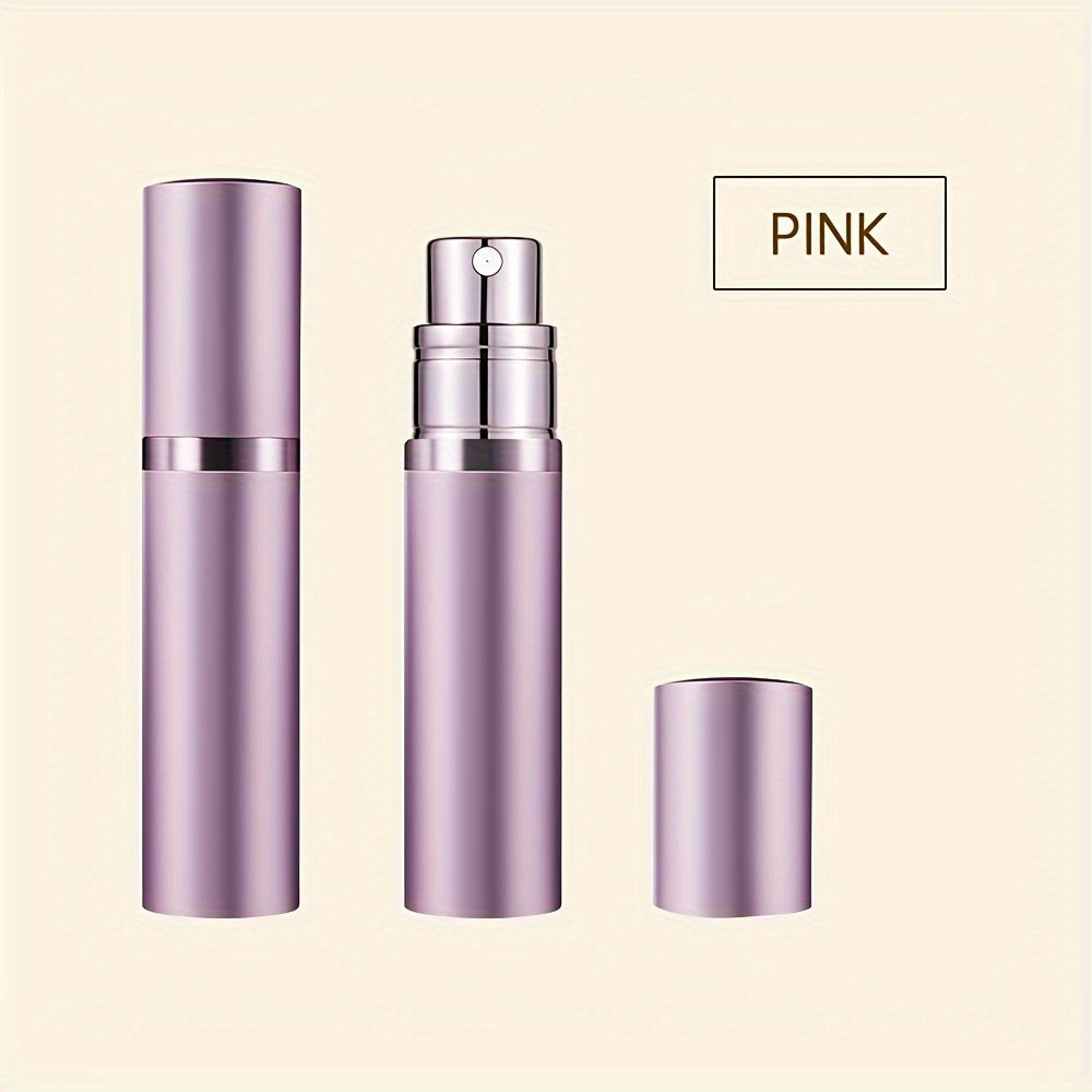 5ml Aluminum Alloy Travel Perfume Bottle with Nano Mist Nozzle and Two Conversion Heads