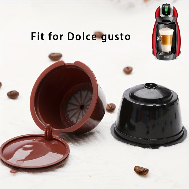 Nescafe Dolce Gusto mashinalari uchun 3 ta qayta ishlatiladigan qahva kapsulalari plastmassadan tayyorlangan