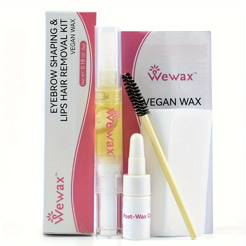 Kit de depilación de cejas para mujeres Bean Wax para rostro y áreas pequeñas