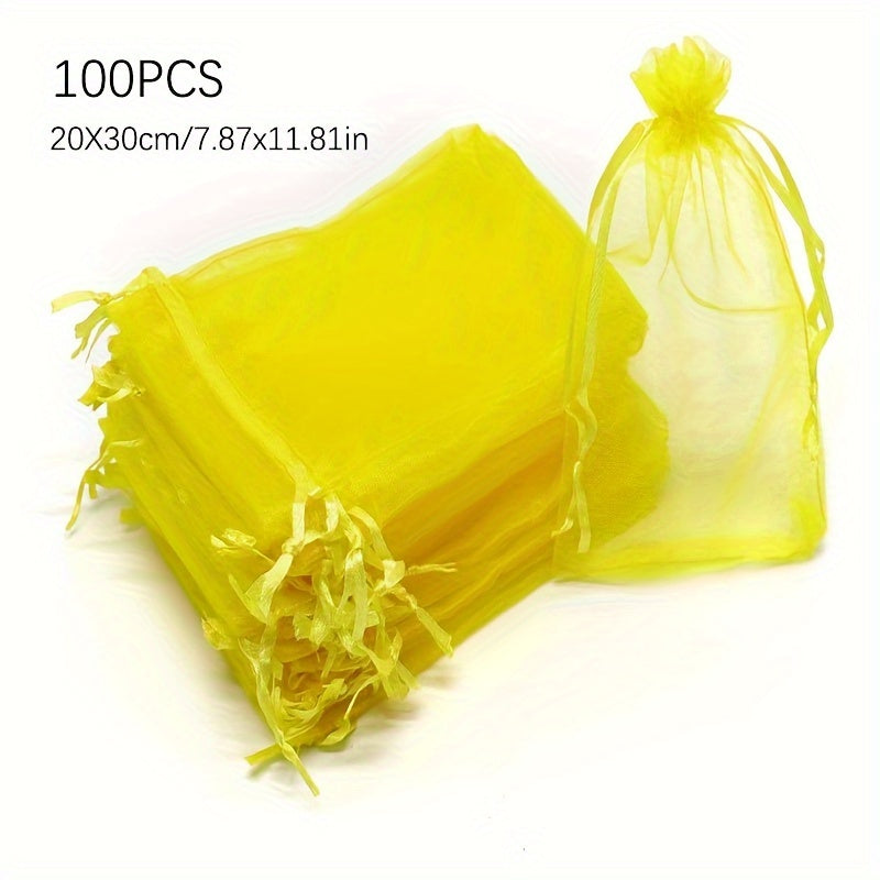 20x30cm Garden Netting Bags for Pest Control Protecting Fruits from Birds and Insects Pack of 50 or 100